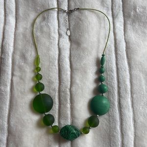 Dyadema 925 sea glass and resin necklace